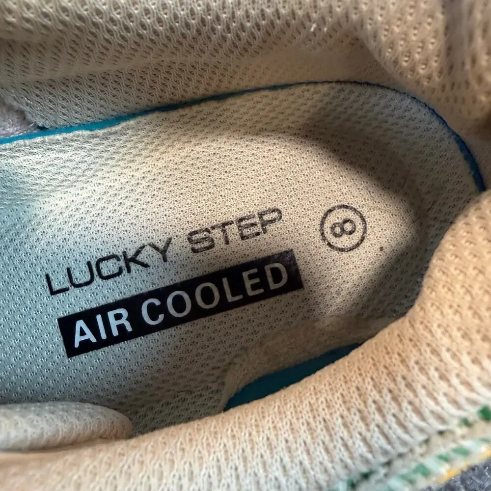 Lucky Step Air Cooled Pastel Knit Colorful Platform Sneakers Womens 8 Shoes